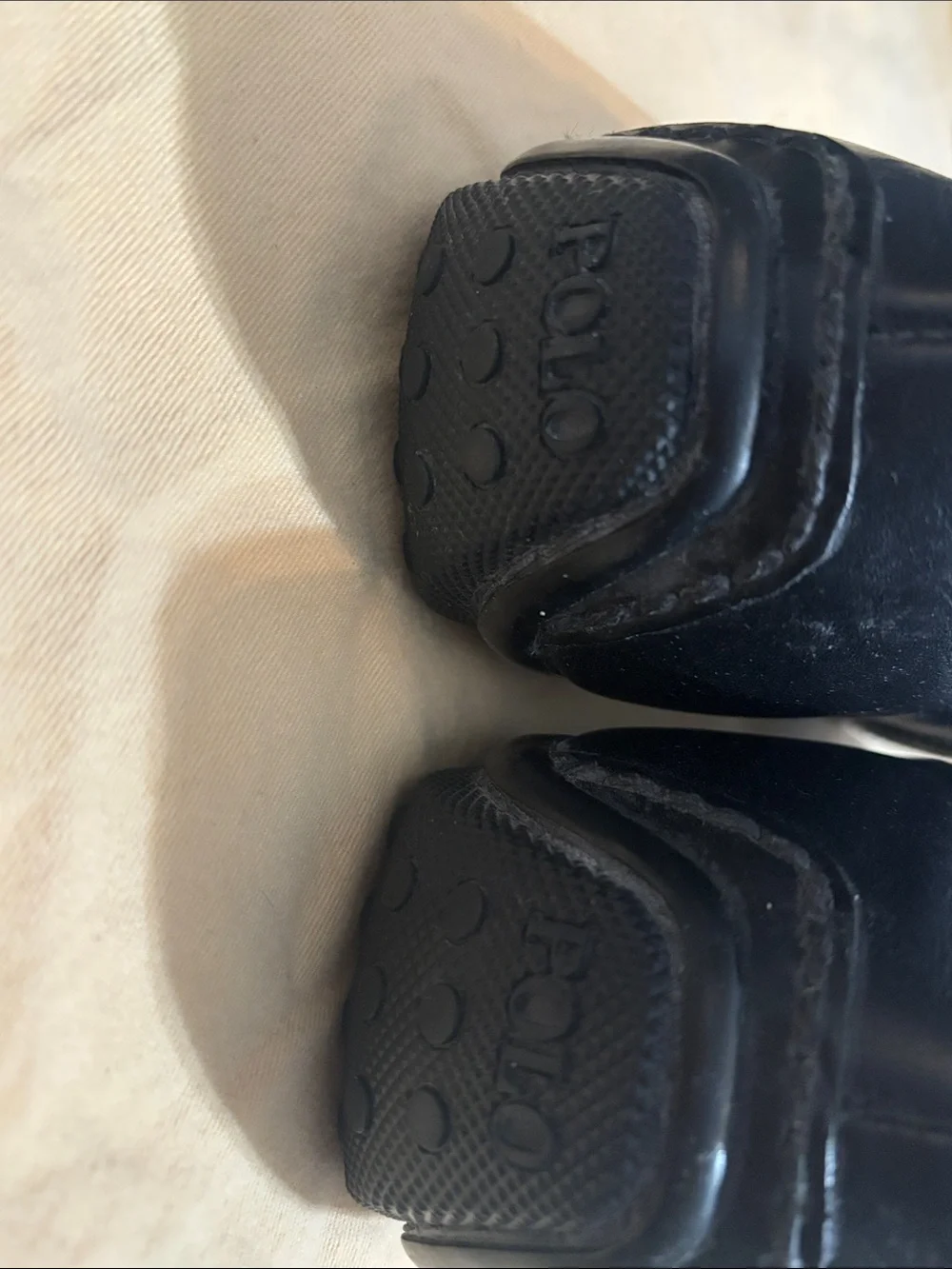 Polo by Ralph Lauren Black Leather Penny Loafers